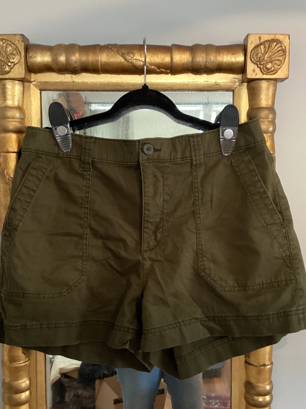 Old Navy Olive Utility Cargo Shorts